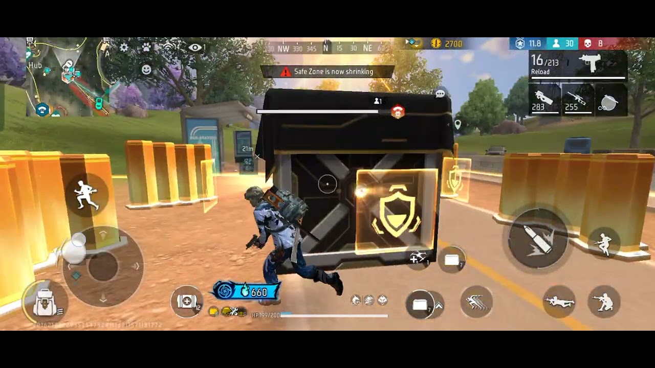 Free fire play with pen in pc 🎇🎇