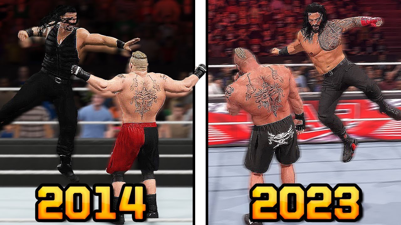 The Evolution of Superman Punch in WWE Games! - WWE 2K23