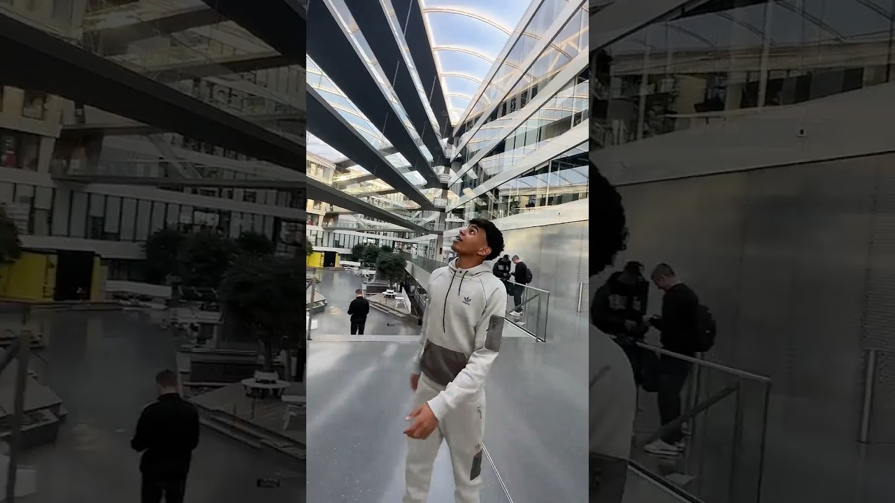 Lamine Yamal 4 storey high control at adidas HQ 🔥⚽️😳 #lamineyamal #football #adidas