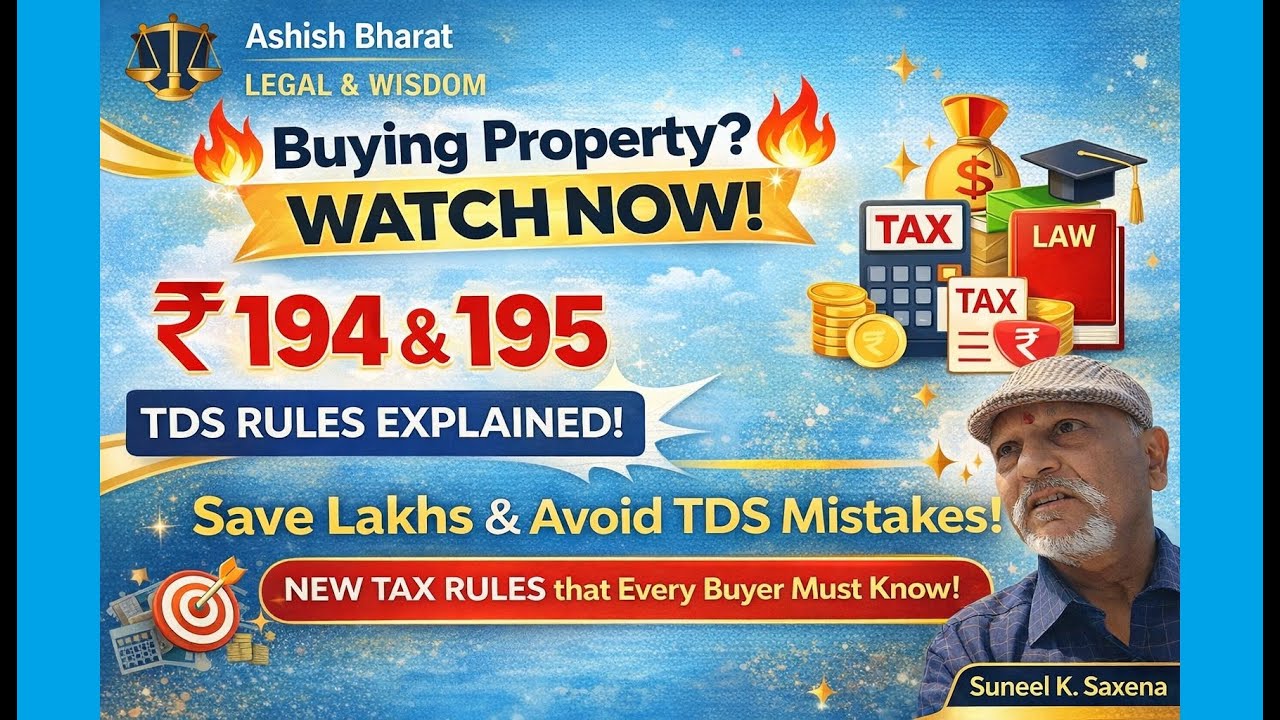 Buying Property? Save Lakhs in TAX | TDS Rules 194 & 195 Explained (Resident vs NRI)
