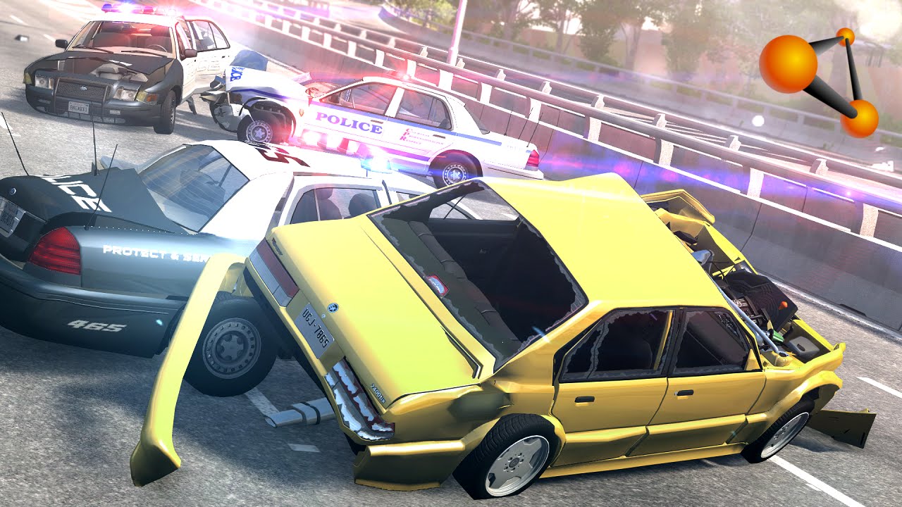 BeamNG.Drive - Hot Pursuits #7 [PIT Maneveurs, Roadblocks & Crashes]
