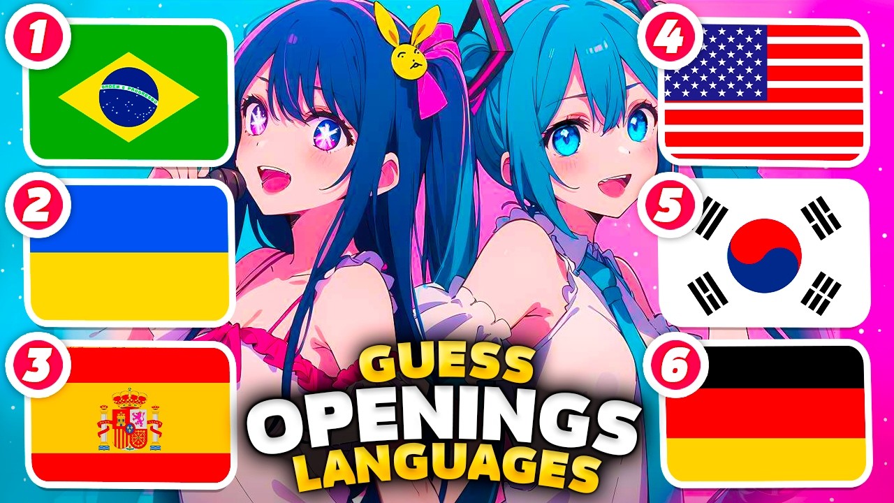 Guess Anime Openings and Languages 🎶 🍥 Anime Opening Covers Quiz 🔥