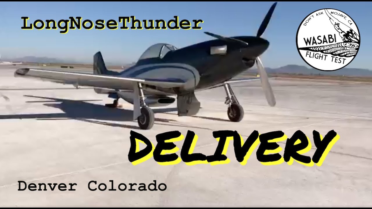 Delivery - LongNoseThunder Walter Turbine Powered Thunder Mustang - P51 Kitplane