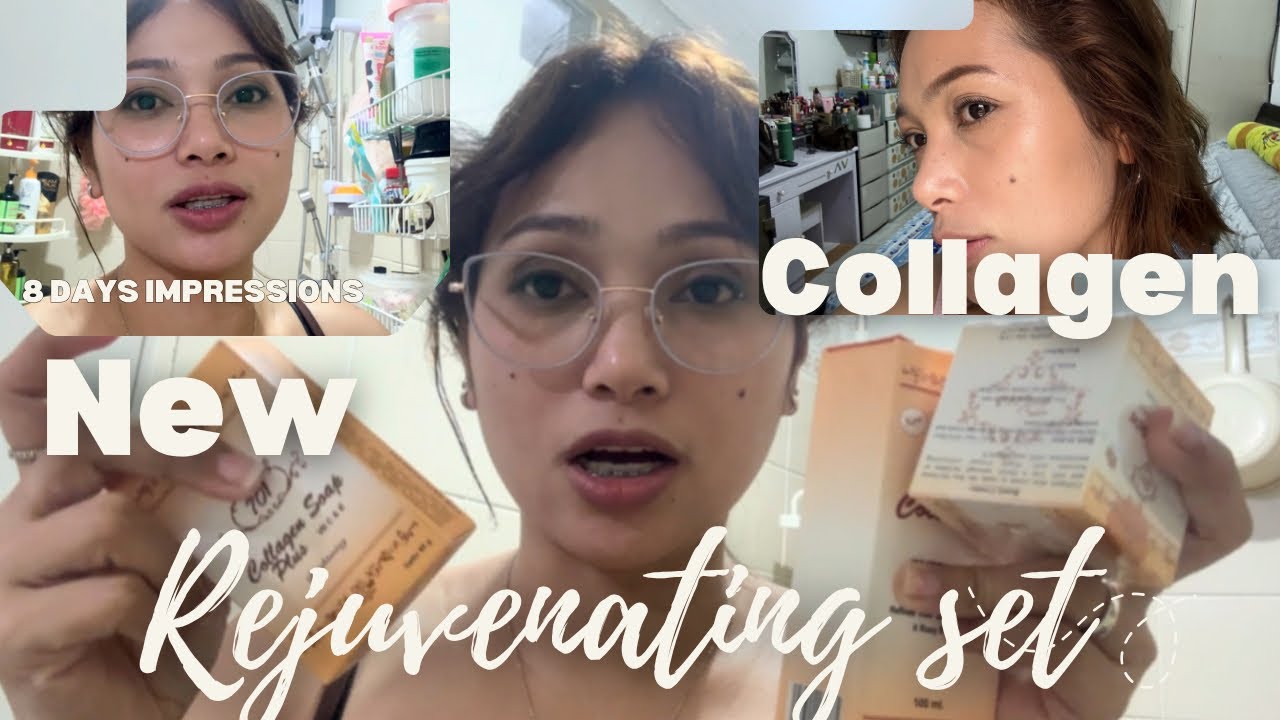  8 DAYS COLLAGEN FIRST IMPRESSIONS!💛 | REJUVENATING SET NA PARANG MENA LANG!😲