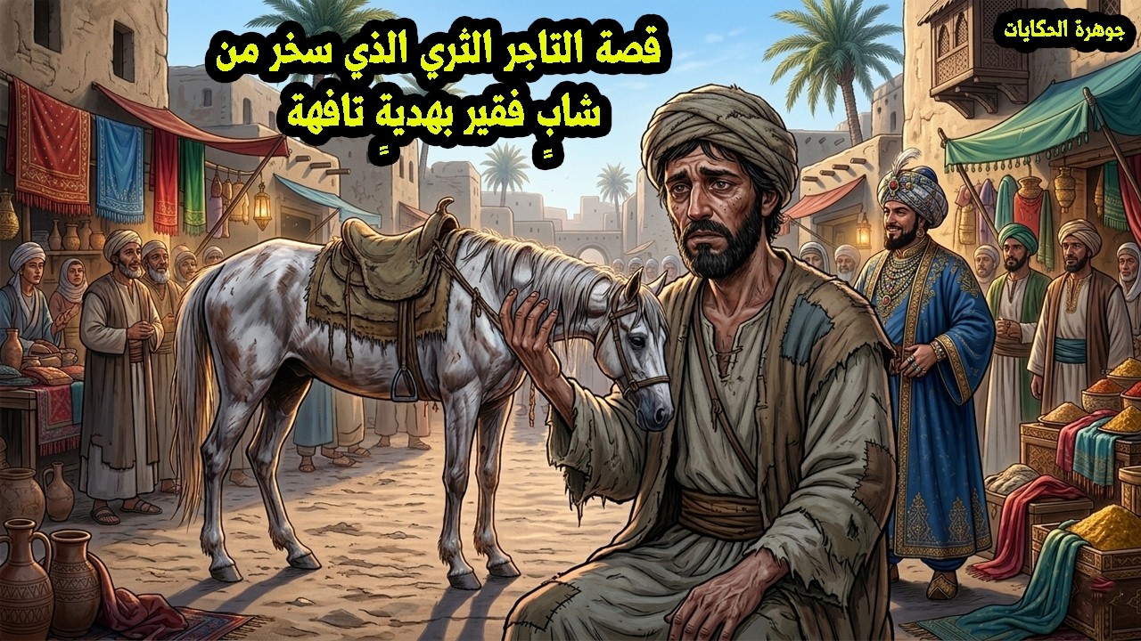 قصة التاجر الثري الذي أعطى الفقير هدية بلا قيمة فندم لاحقًا قصة خيالية مسموعة قبل النوم#قصة