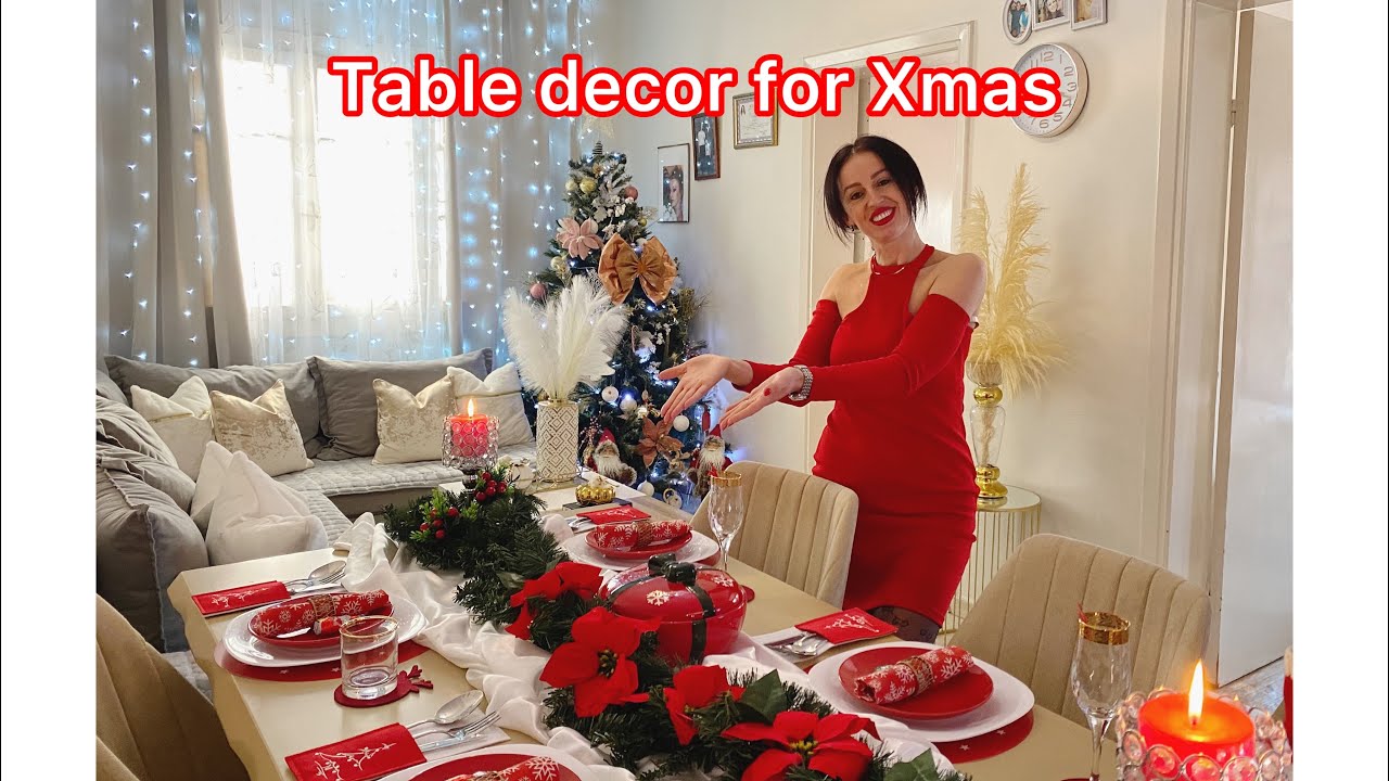 Table decor for Xmas/ Vlog/ Decor tavoline/ Zara/Blerje/Market haul/ Vitrina fantastike/Vlog me Elin