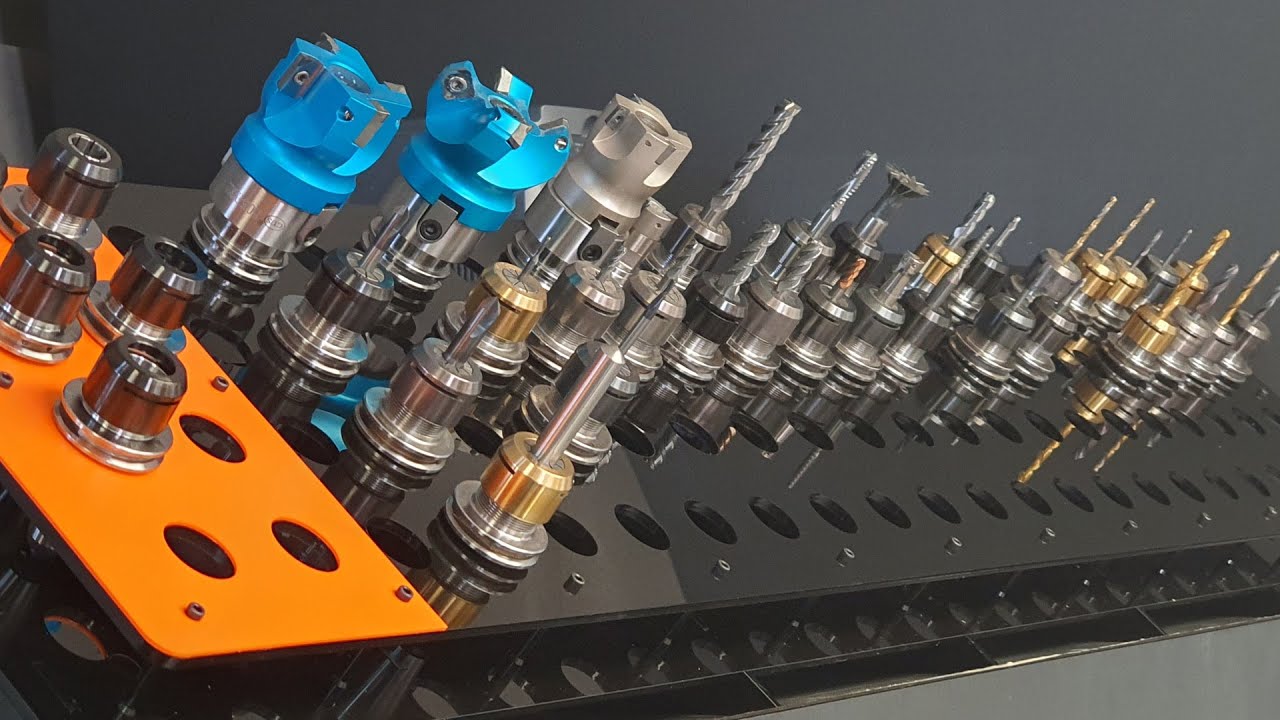 Tool Holder Stand - DIY stand for 88 CNC tools. how to/making off.