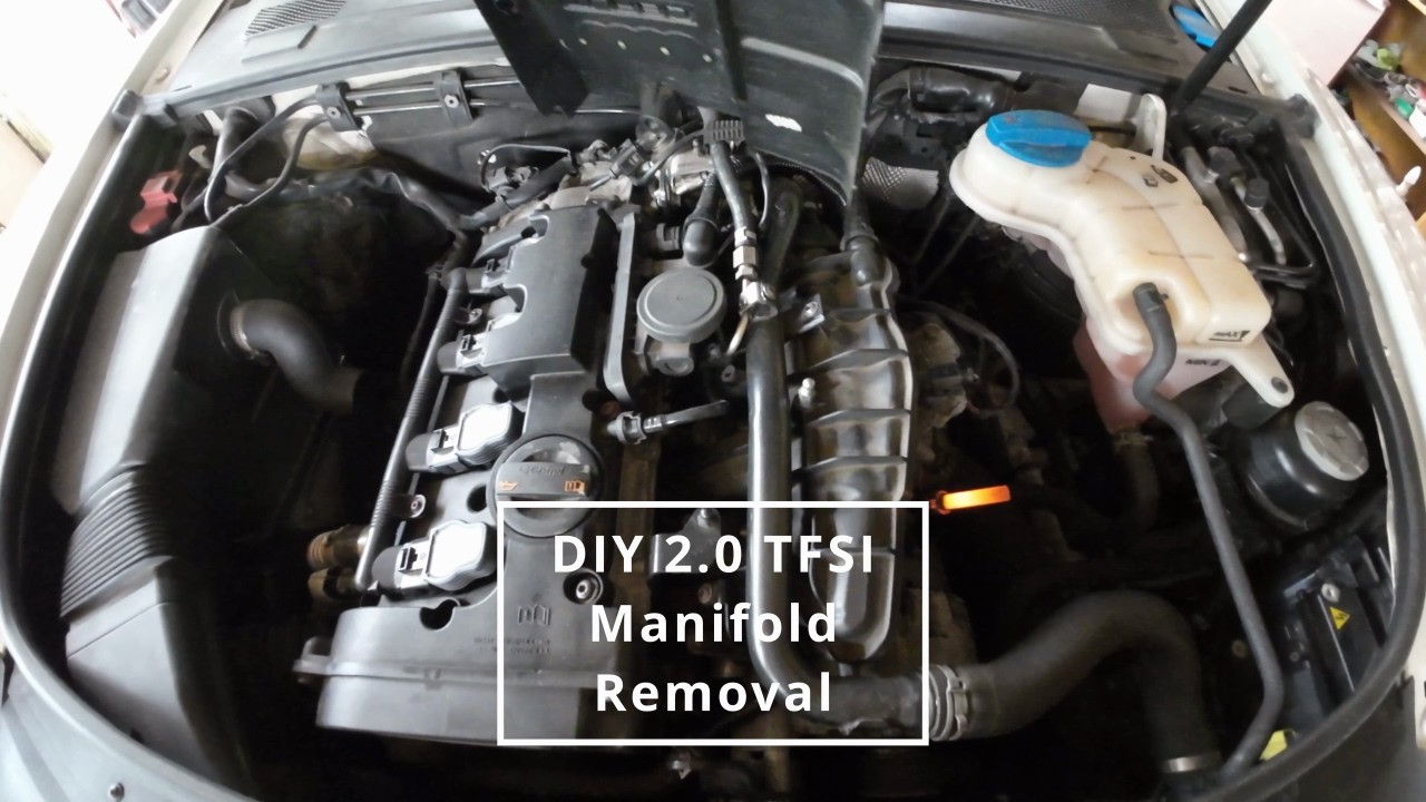 Снятие коллектора 2.0 TFSI Audi A6 C6 / Подготовка к очистке впускных клапанов и форсунок #audi #a6