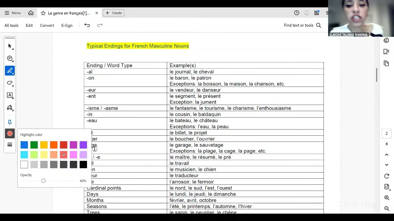 How to identify the gender of French nouns| PART 1