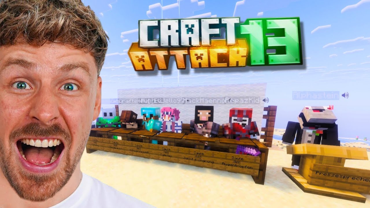 REWI VERLIERT SEINEN VERSTAND BEI DER SÄULEN PRESSEKONFERENZ! | CraftAttack 13 Folge 5 | Uncut