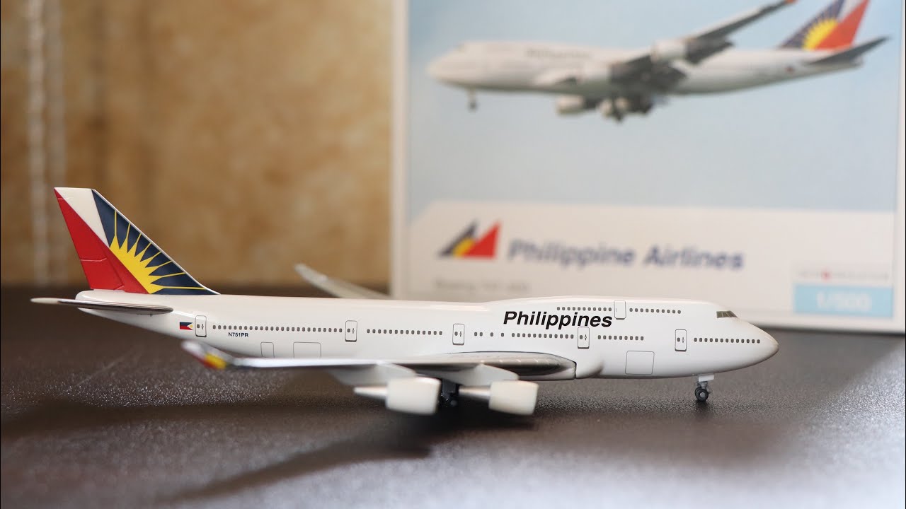 HERPA WINGS - Philippine Airlines B747 1:500 - Unboxing