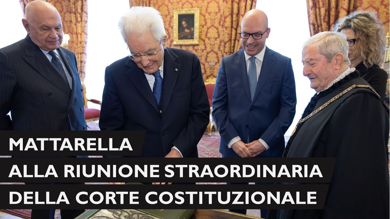 Mattarella alla Riunione straordinaria della Corte costituzionale sull’attività svolta nell’anno 23