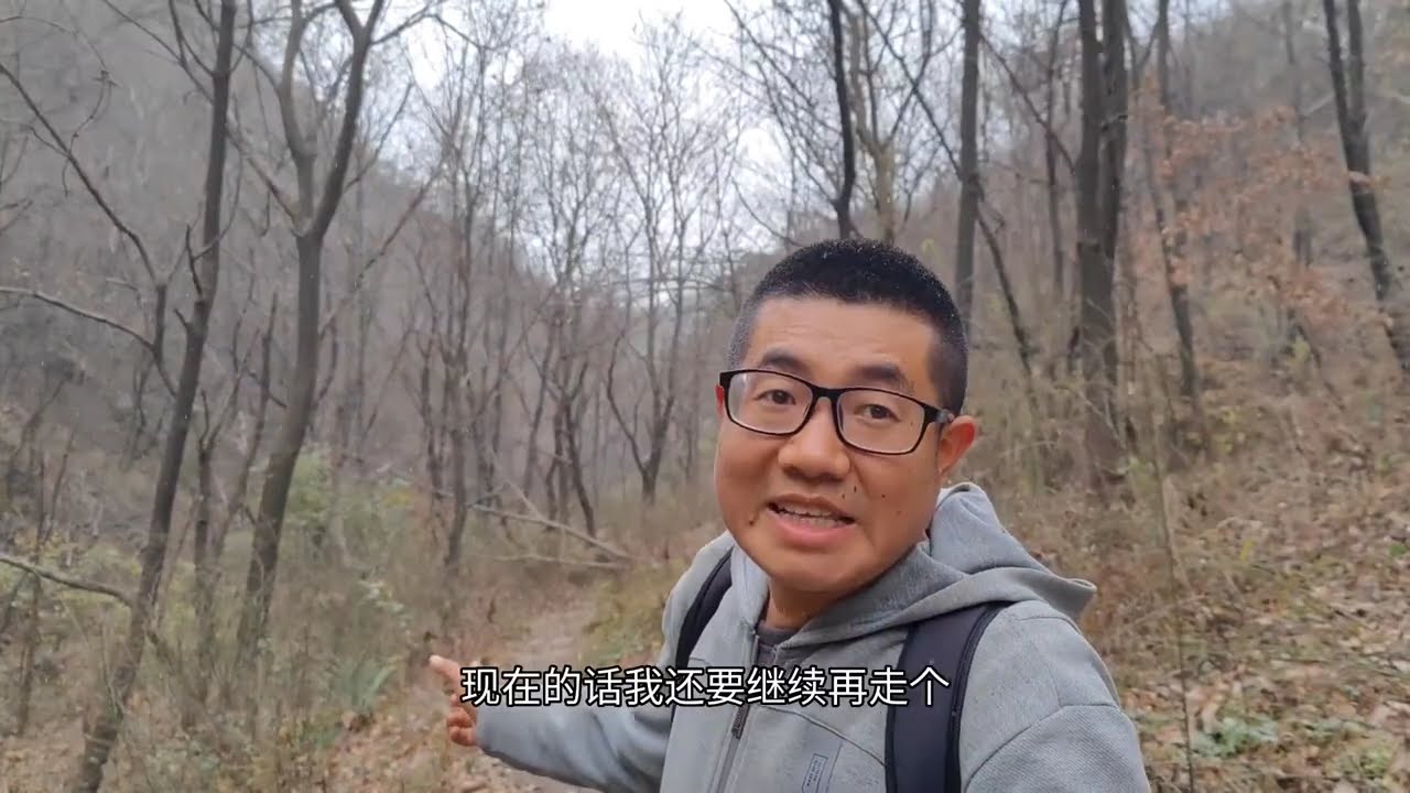 爬秦岭白石峪突然下雪了，西安冬季的第一场雪，漫步雪中特别兴奋#户外 #聆听大自然 #旅行 #秦岭 #秦岭雪景 #vlog旅行记 #雪