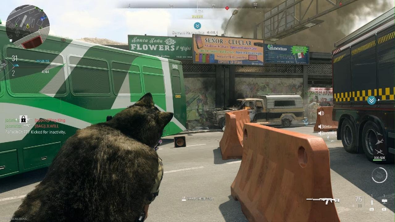 NUKE w/ NEW WOLF SKIN in Modern Warfare 2 3rd Person