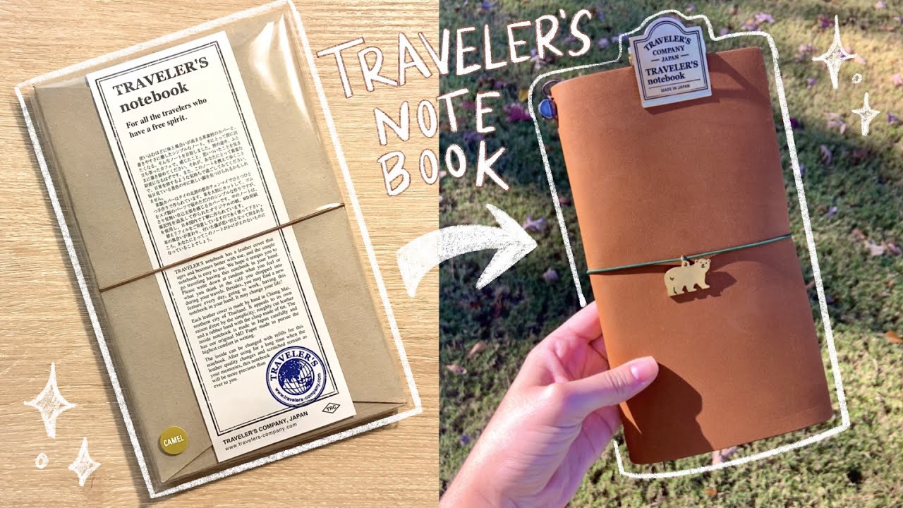 Japan’s famous TRAVELER’S NOTEBOOK Unboxing and Setup (Camel)