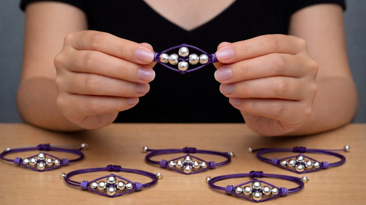 Only Thread & Beads… Yet Everyone Is Obsessed With This Bracelet‼️bracelet titorial