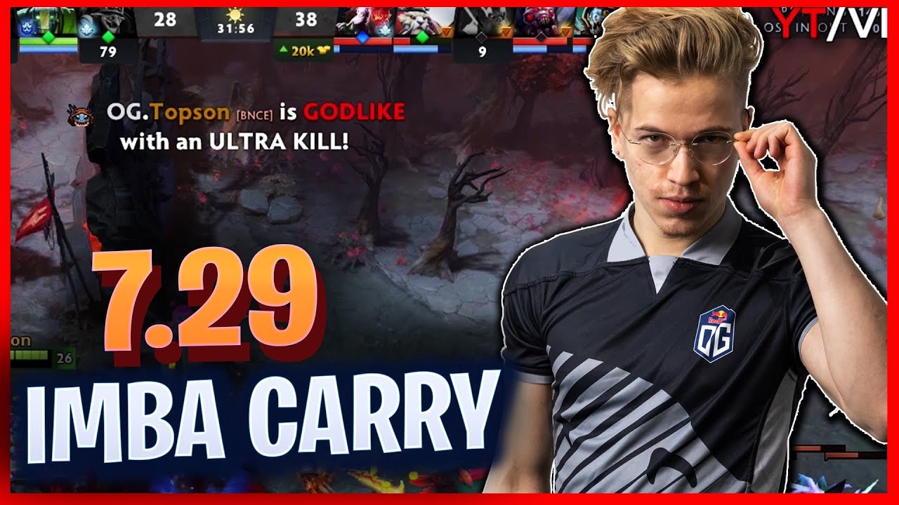 TOPSON Tries SLARK in 7.29 Patch Update Dota 2