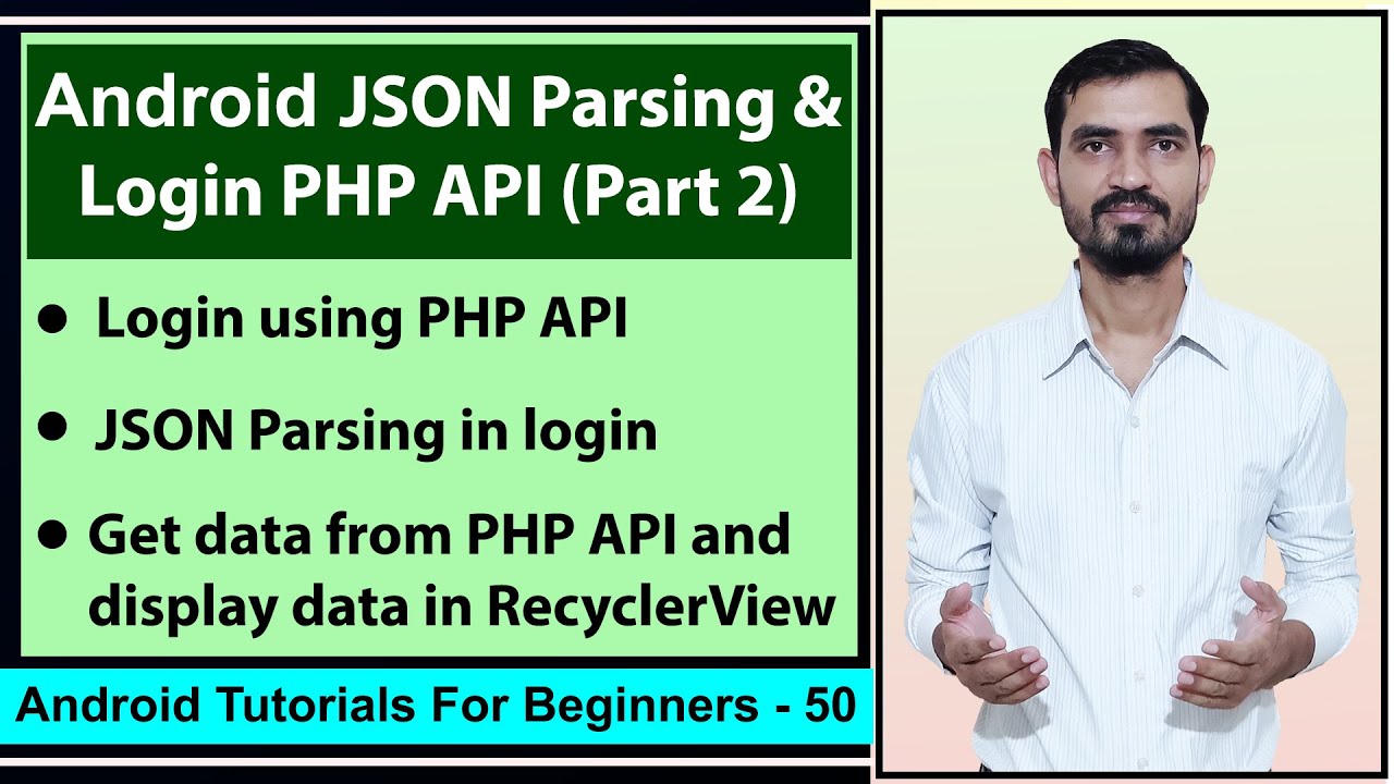 Retrieve and Parse JSON Data from PHP API | Display JSON in Android RecyclerView Hindi #50