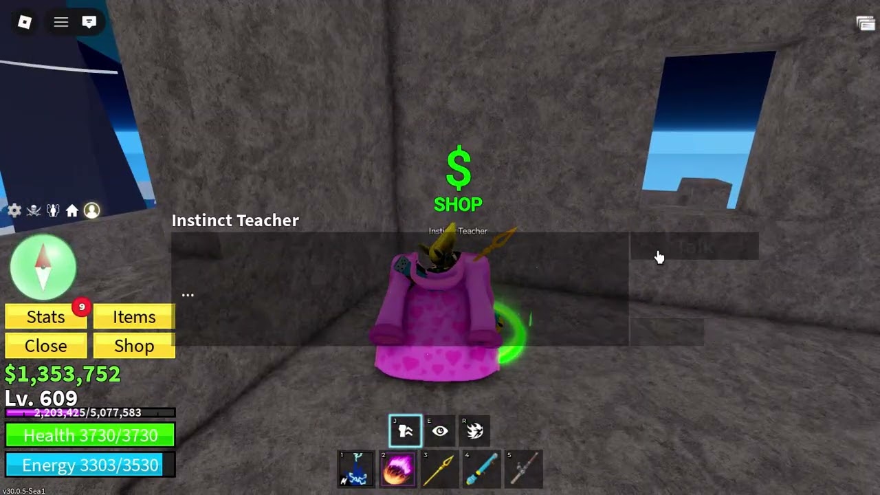 blox fruits (grinding mas for gravity)