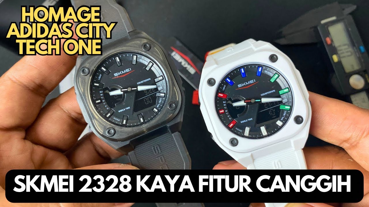 BEST 2024 SKMEI 2328 🔥CANGGIH KAYA FITUR HOMAGE ADIDAS CITY TECH ONE🔥🔥