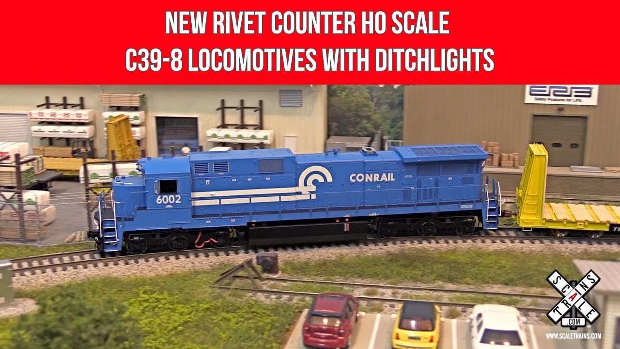See the Light! New Rivet Counter HO C39-8s with Ditchlights