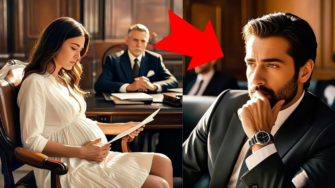 Llegó tranquila a firmar el divorcio—él quedó paralizado al ver que su ex tenía 7 meses de embarazo