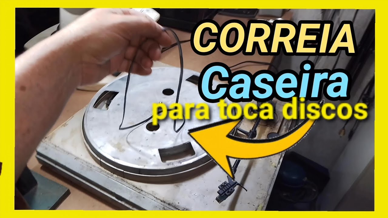 Como fazer correia caseira para toca discos de vinil