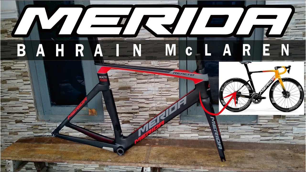 REPAINT FRAME ROAD BIKE MERIDA REACTO 7000 - BAHRAIN  McLAREN TEAM