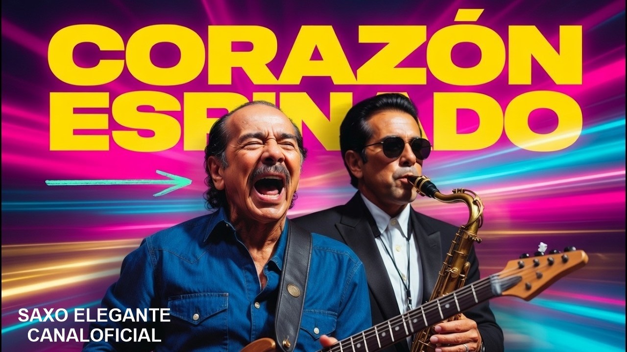CORAZÓN ESPINADO-SANTANA Y WILSON LOPEZ SAXO ELEGANTE-Saxofon grabado en vivo-VIDEO PRODUCIDO CON AI