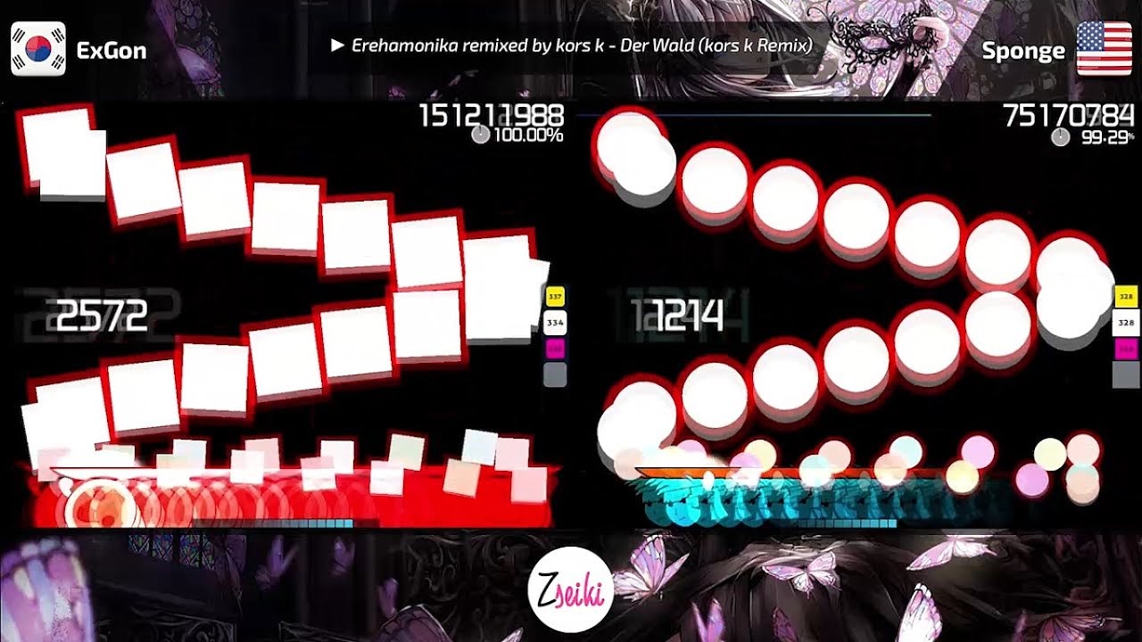 Scorewatch Score Show: ExGon VS Sponge | Erehamonika remixed by kors k - Der Wald - osu!catch