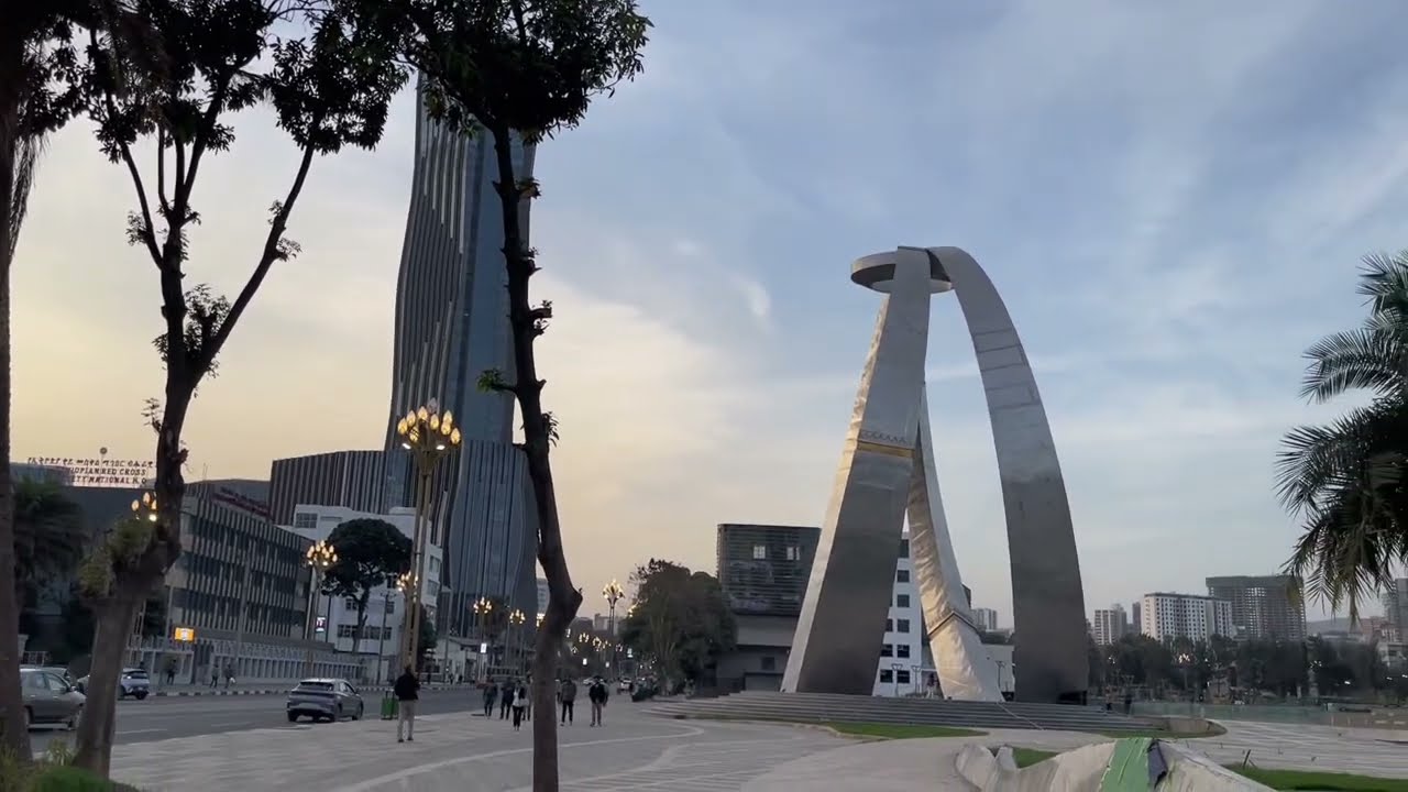 Unbelievable city in Ethiopia (Addis Ababa) with natural looking 