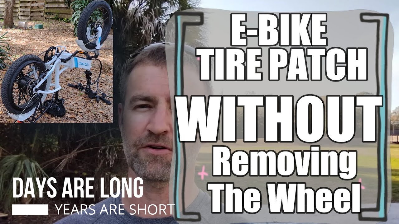 Patch an E-Bike Rear Tire WITHOUT Removing the Wheel (Demonstrated on a Lectric XP 2.0)