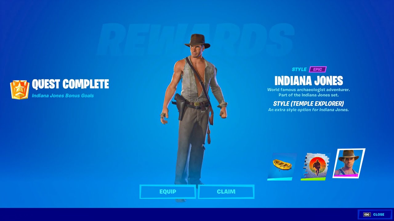 How to unlock All Indiana Jones Rewards in Fortnite Chapter 3 Season 3 (Indiana Jones Challenges)