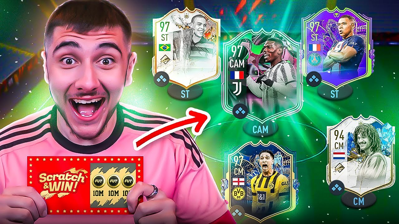 100 Scratch Cards Decide My FIFA Team!