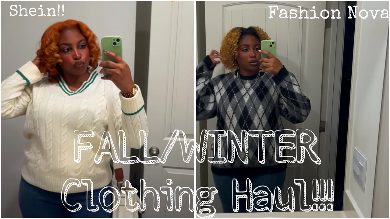 FALL/WINTER FASHION NOVA & SHEIN CLOTHING HAUL!! Cute Winter/Fall Clothes!!