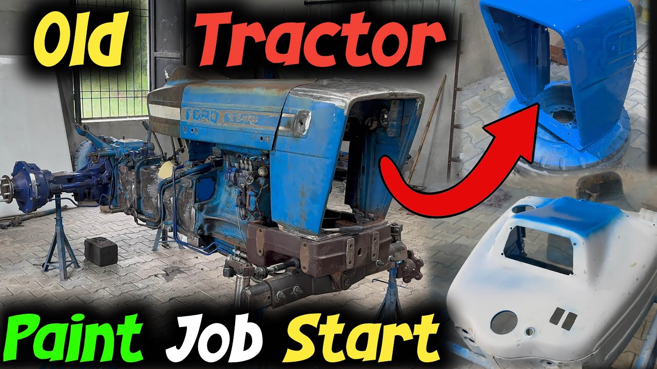 Old Tractor Ford 3600 Paint Job and Restoration Work | Tractor Modifications | Modify Ford 3600