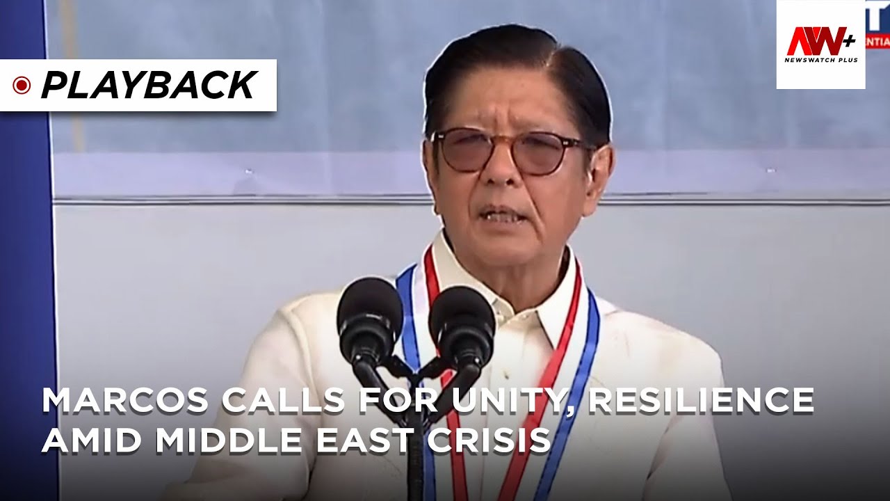 Маркос призывает к единству и стойкости в условиях ближневосточного кризиса.