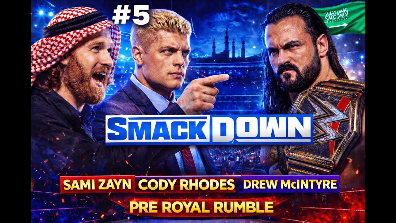 #5 SMACKDOWN  RIYADH | Sami, Cody, Drew rumbo al Royal Rumble | Modo Universo #wwe2k25  #royalrumble
