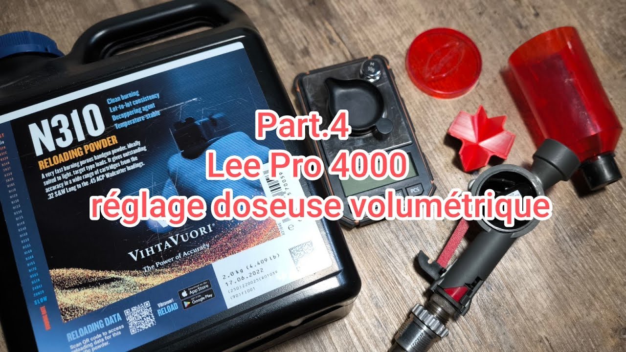 [Rechargement] Ep.4/6 Doseuse volumétrique Lee Precision - réglage (fr)