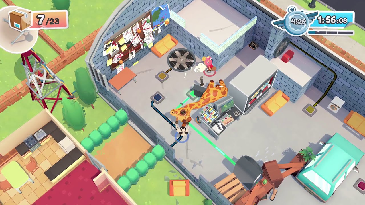 Moving Out Neighborhood Watch HQ Platinum Time 2 Player Co-op