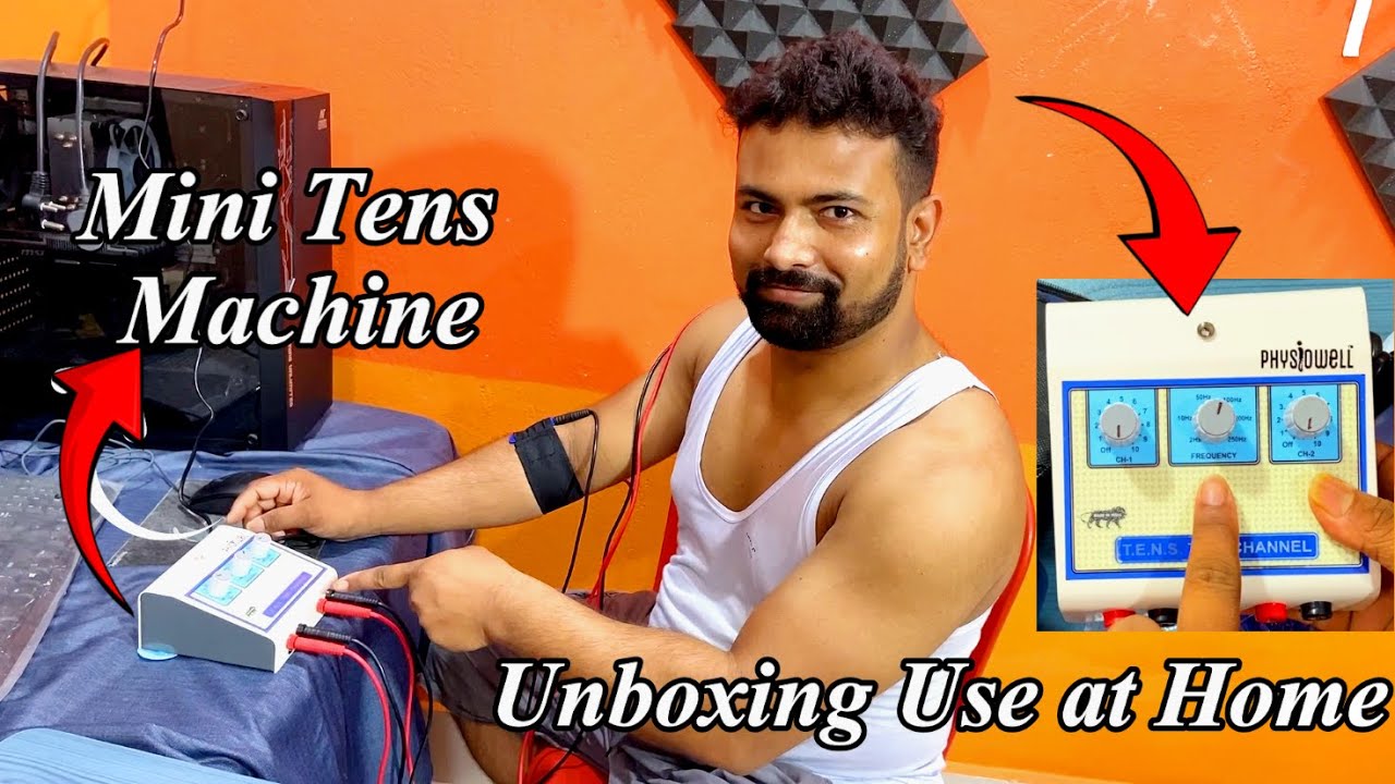 Mini Tens Machine Unboxing and Use at Home || Physiotherapy Machine Unboxing and Use at Home ||