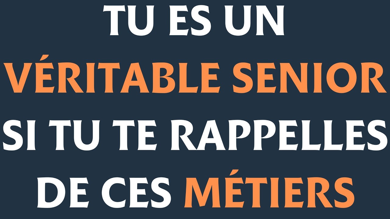 Saurez-vous Reconnaitre ces Métiers Disparus ? : Test de Culture générale