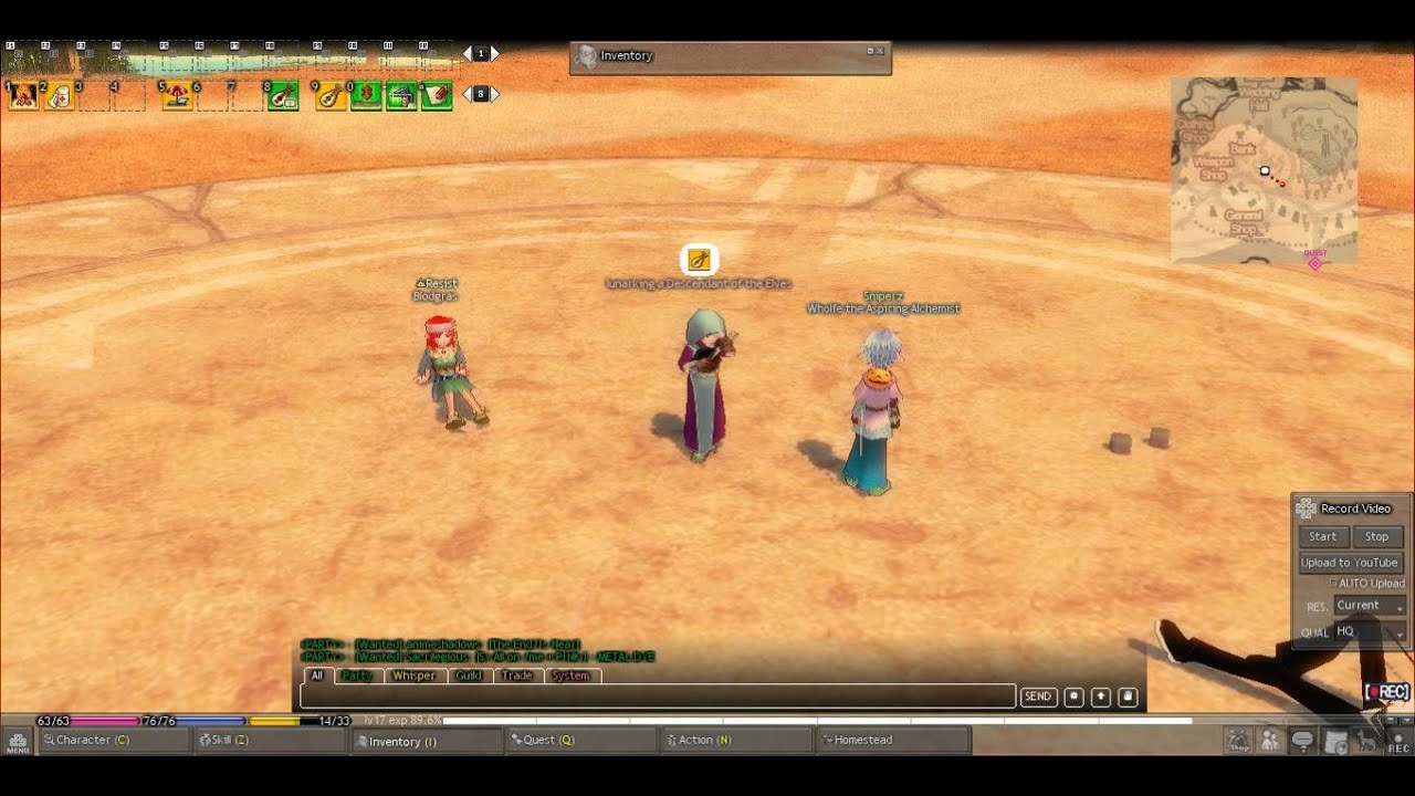 Mabinogi- lunarking(me) performing two songs