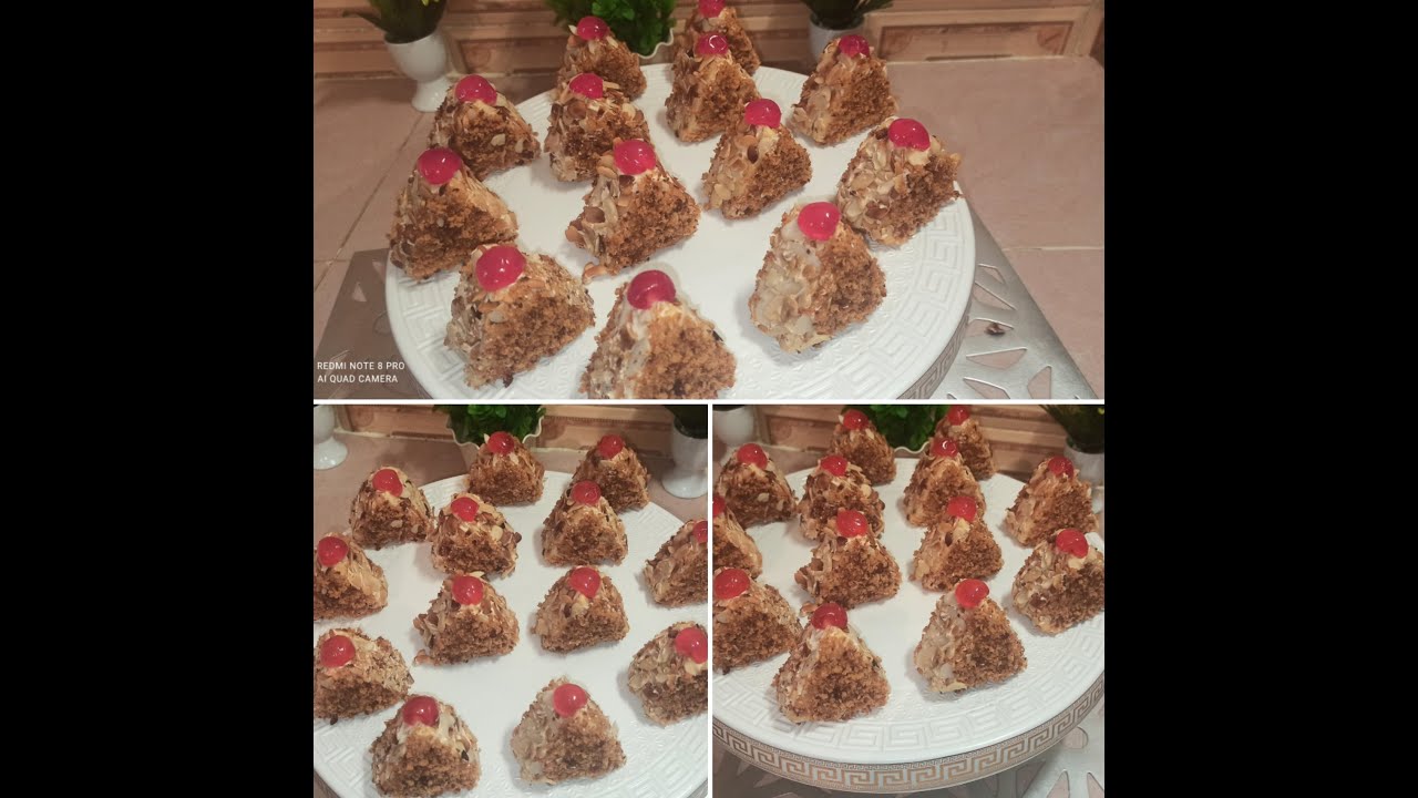Gâteau pyramide - حلويات العيد 2021 / حلويات البيراميد متعة الدوق و قمة في البنة