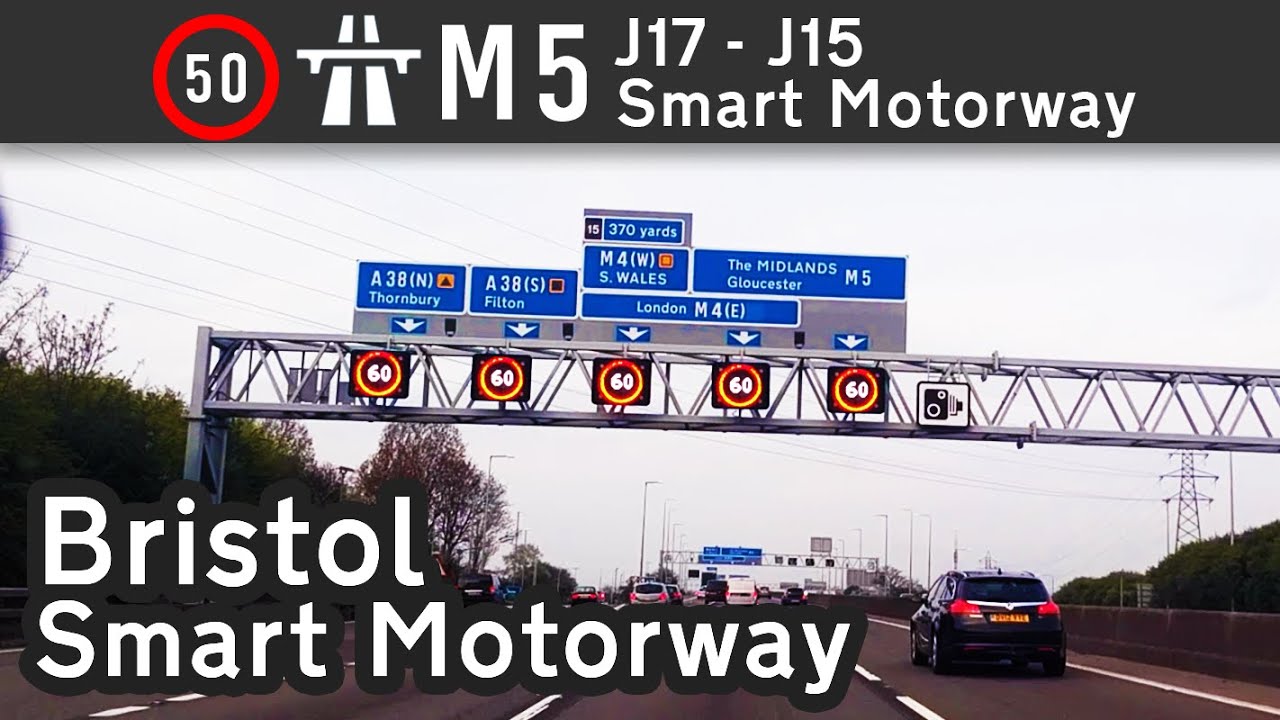 M5 J17 - J15 Smart Motorway at Bristol / Cribbs Causeway / Almondsbury