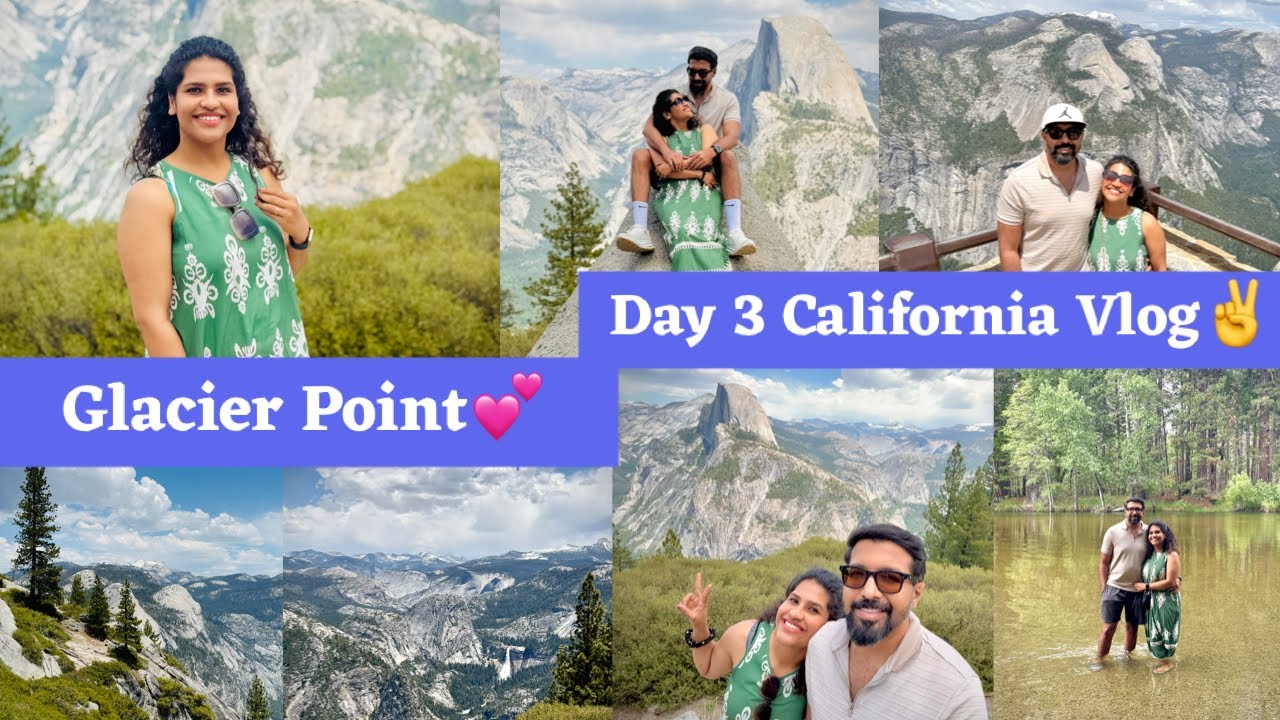 Glacier Point Yosemite💕| Day 3 Vlog | California Series | Cathedral Beach | Anu’s American Diaries🇺🇸
