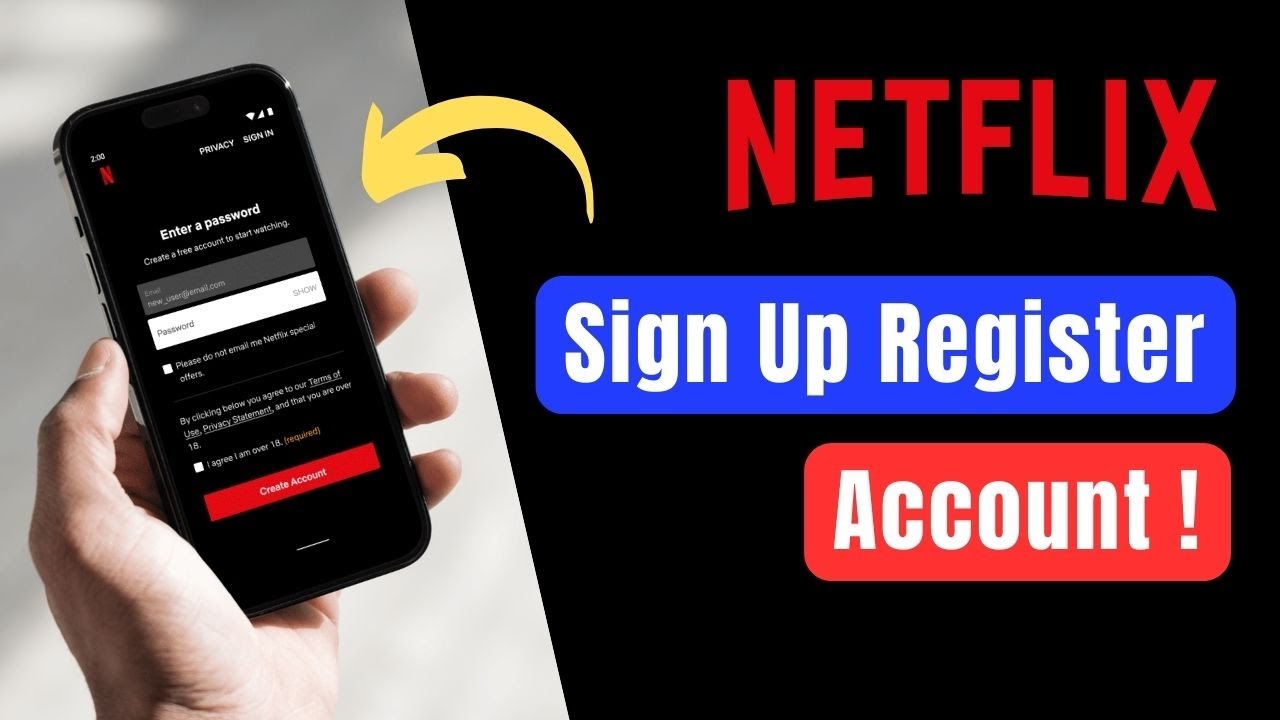 Netflix How to Sign Up - Register for Netflix Account !