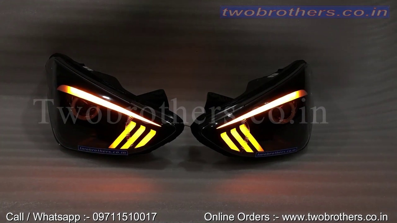 Grand i10 Mustang Style Projector headlights V3 if u want then call us on 09711510017, 09811690017.