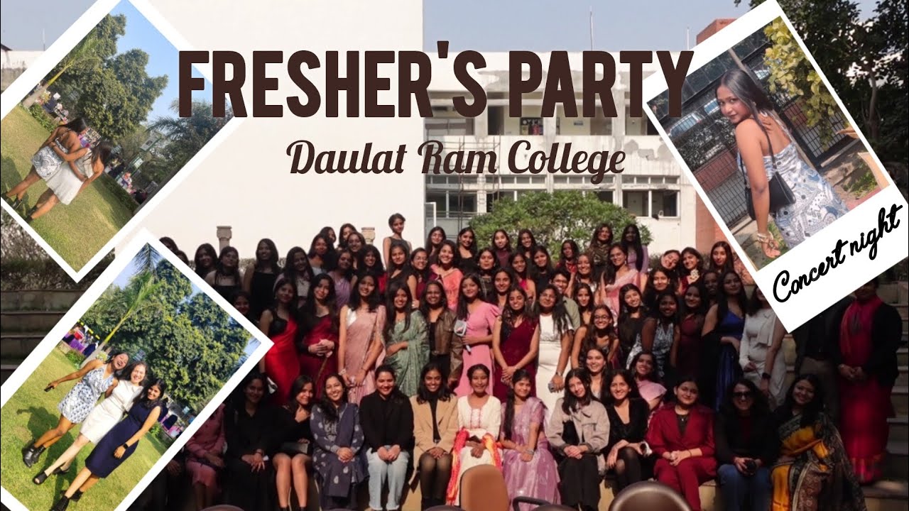 FRESHERS PARTY at Daulat Ram College ✨️🥂 | Delhi University | North Campus