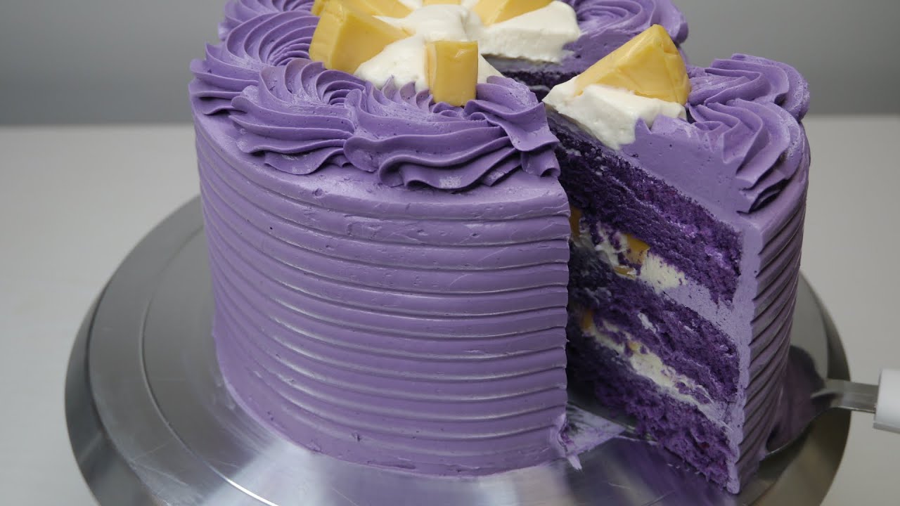 Ube Keso Cake | Ube Queso Cake